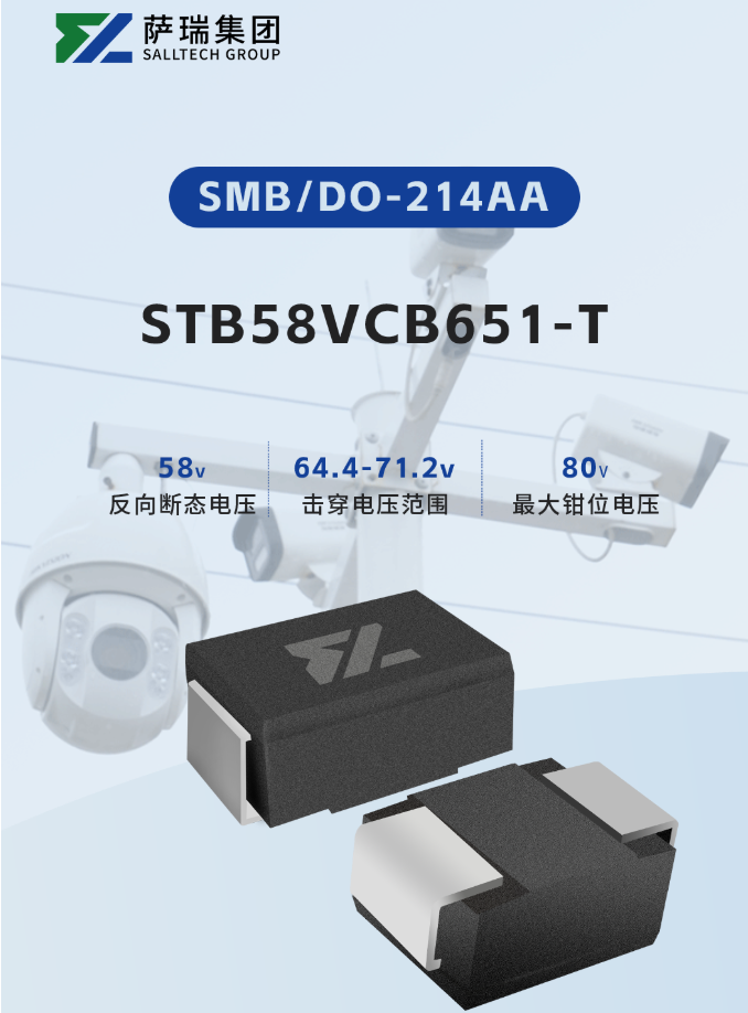 伟德国际STB58VCB651-T：专为POE端口防护而生的精密TVS